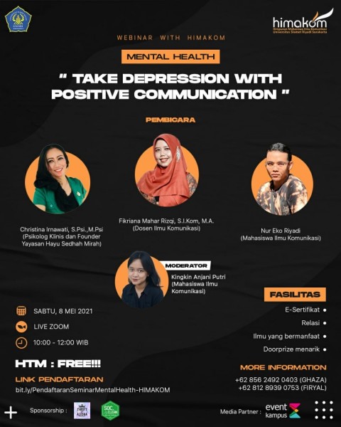 "MENTAL HEALTH"   TAKE DEPRESSION WITH POSITIVE COMMUNICATION