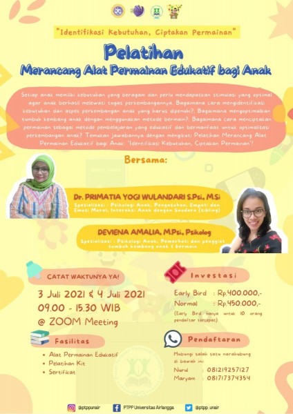 Pelatihan Merancang Alat Permainan Edukatif bagi Anak