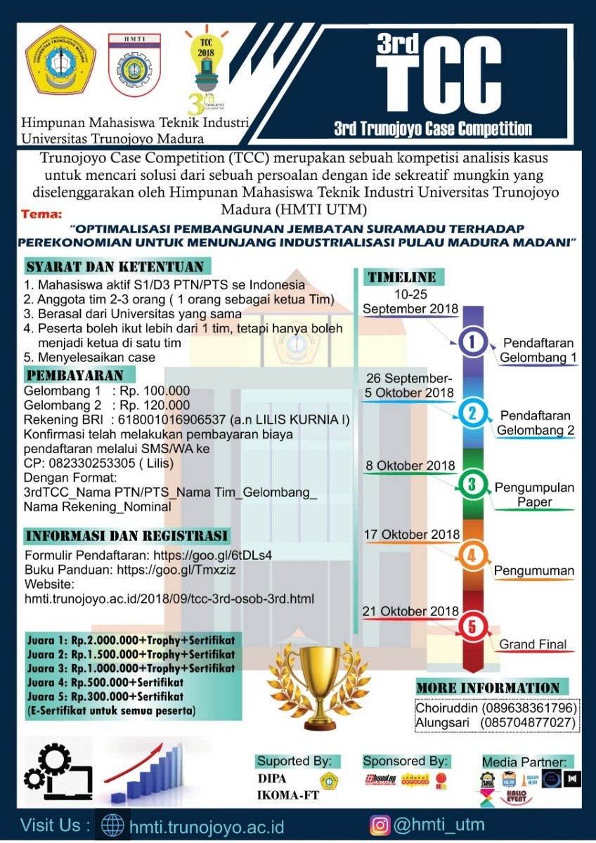 Poster 3rd TUNOJOYO CASE COMPETITION