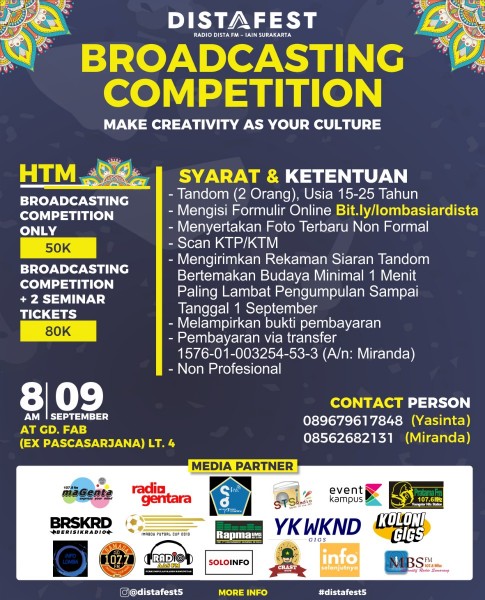 Distafest broadcasting competition