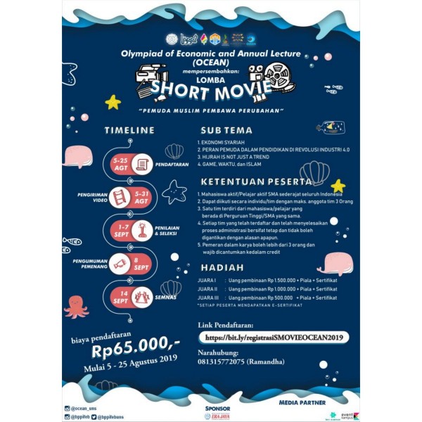 Lomba Short Movie Nasional OCEAN BPPI FEB Universitas Sebelas Maret