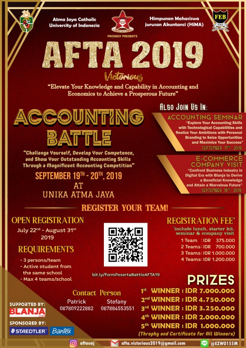 Poster Accounting Battle AFTA 2019