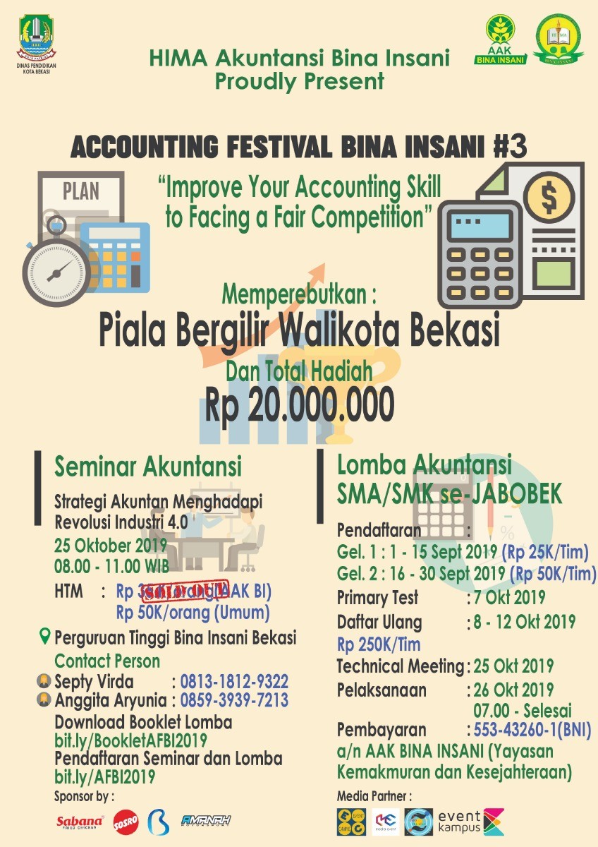 Poster Accounting Festival Bina Insani #3