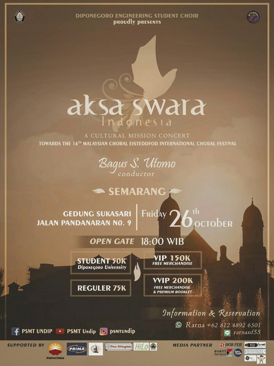 Poster Aksa Swara Indonesia, Konser Misi Budaya