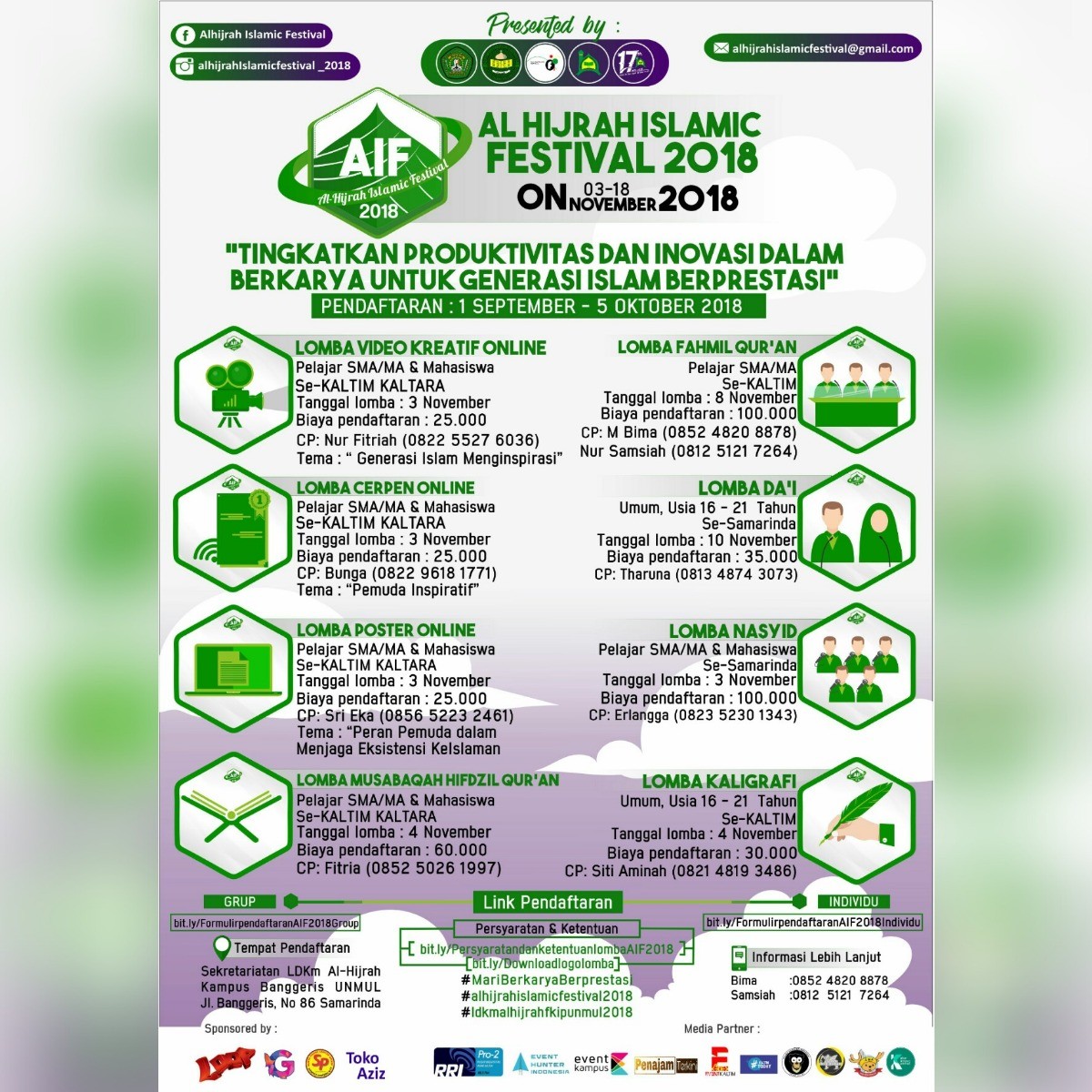 Poster AL-HIJRAH ISLAMIC FESTIVAL 2018