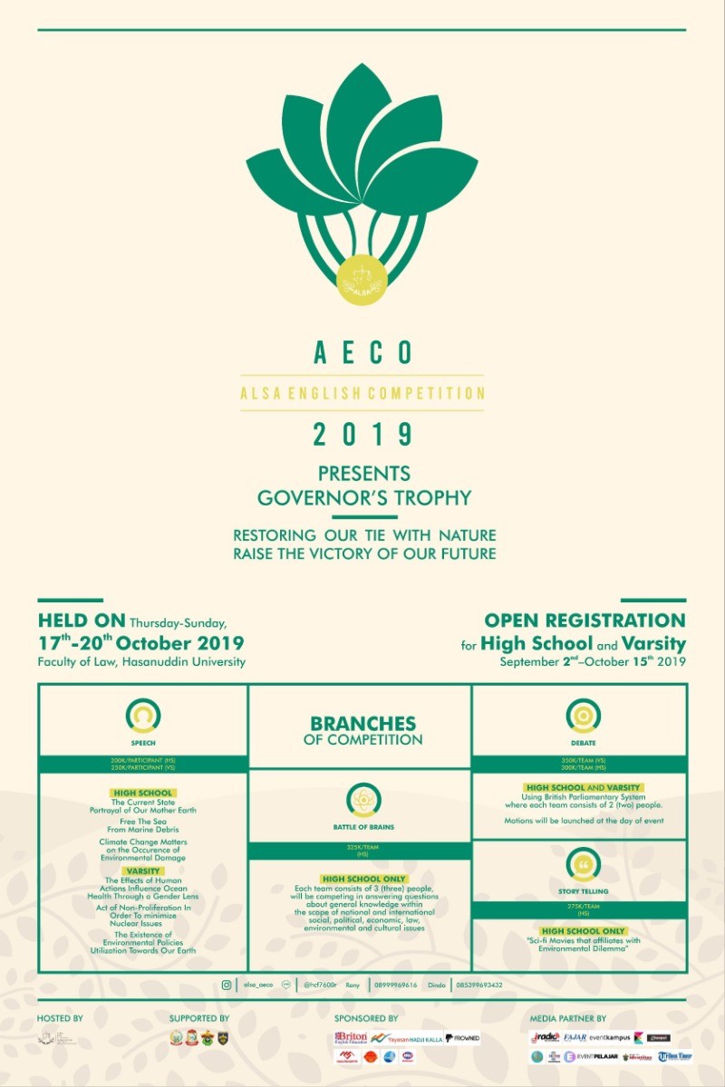 Poster ALSA ENGLISH COMPETITION 2019