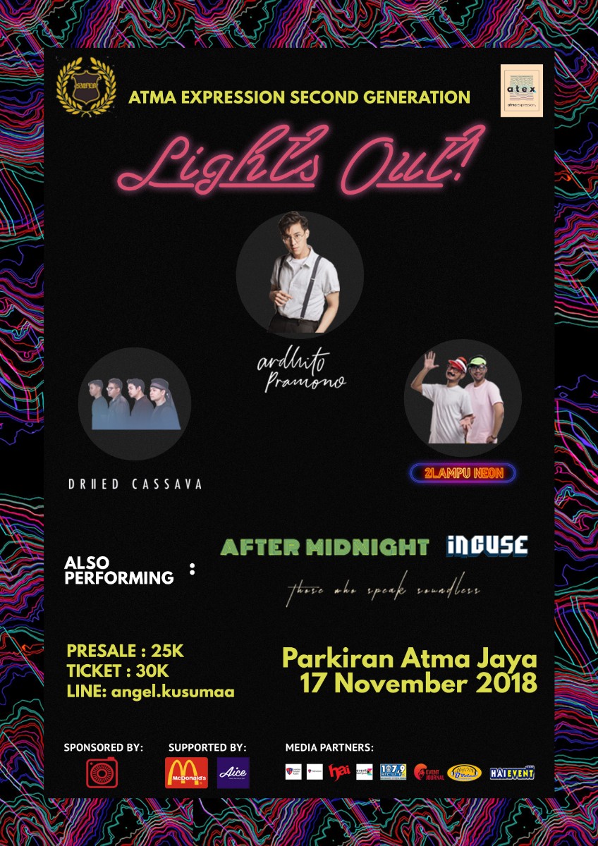 Poster Atma Expression 2018 "Lights Out"