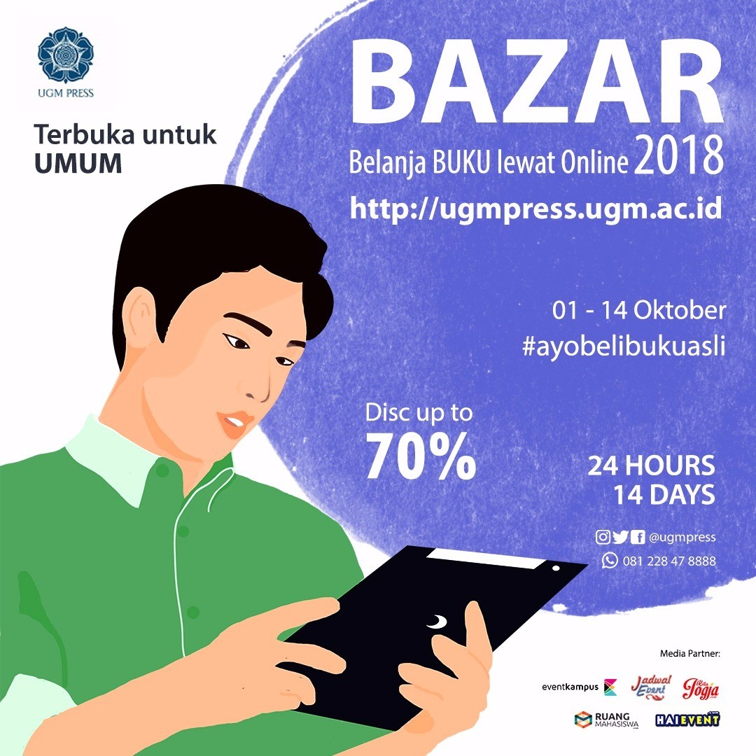 Poster BAZAR BELANJA BUKU LEWAT ONLINE 2018