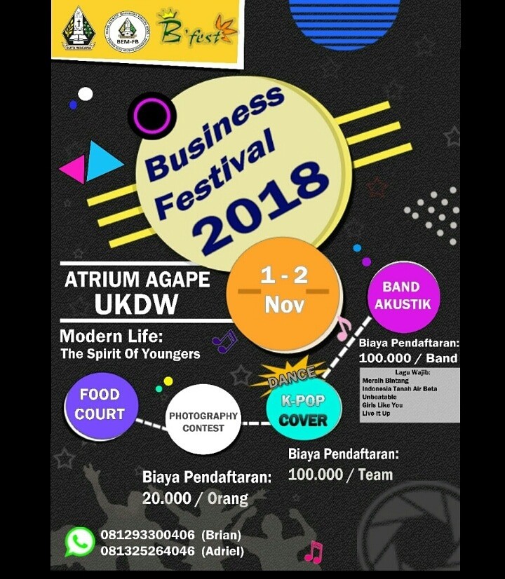 Poster BUSINESS FESTIVAL 2018 FB UKDW