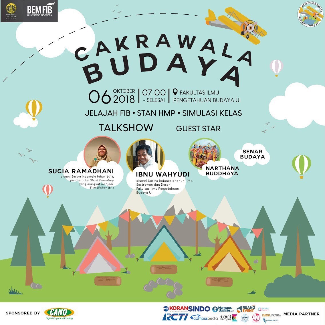 Poster Cakrawala Budaya FIB UI 2018