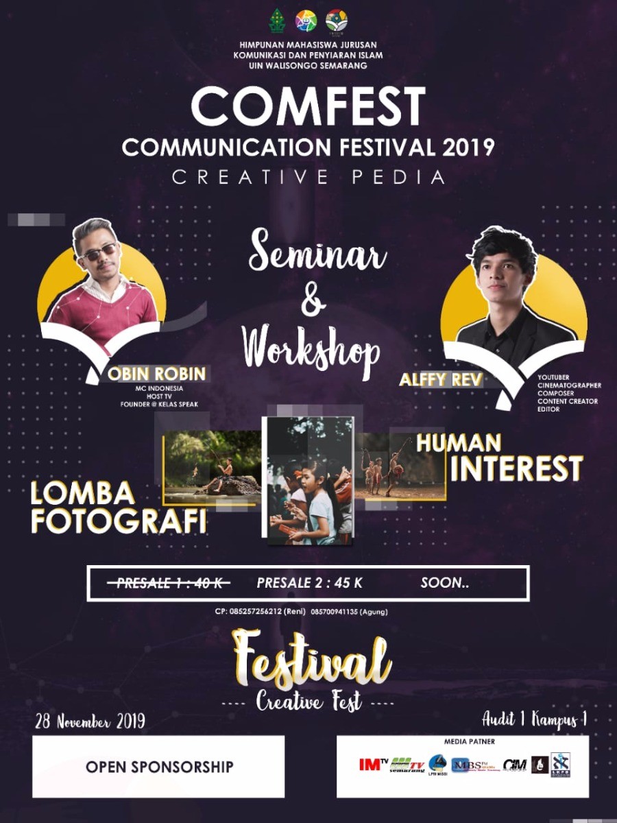Poster COMFEST 2019