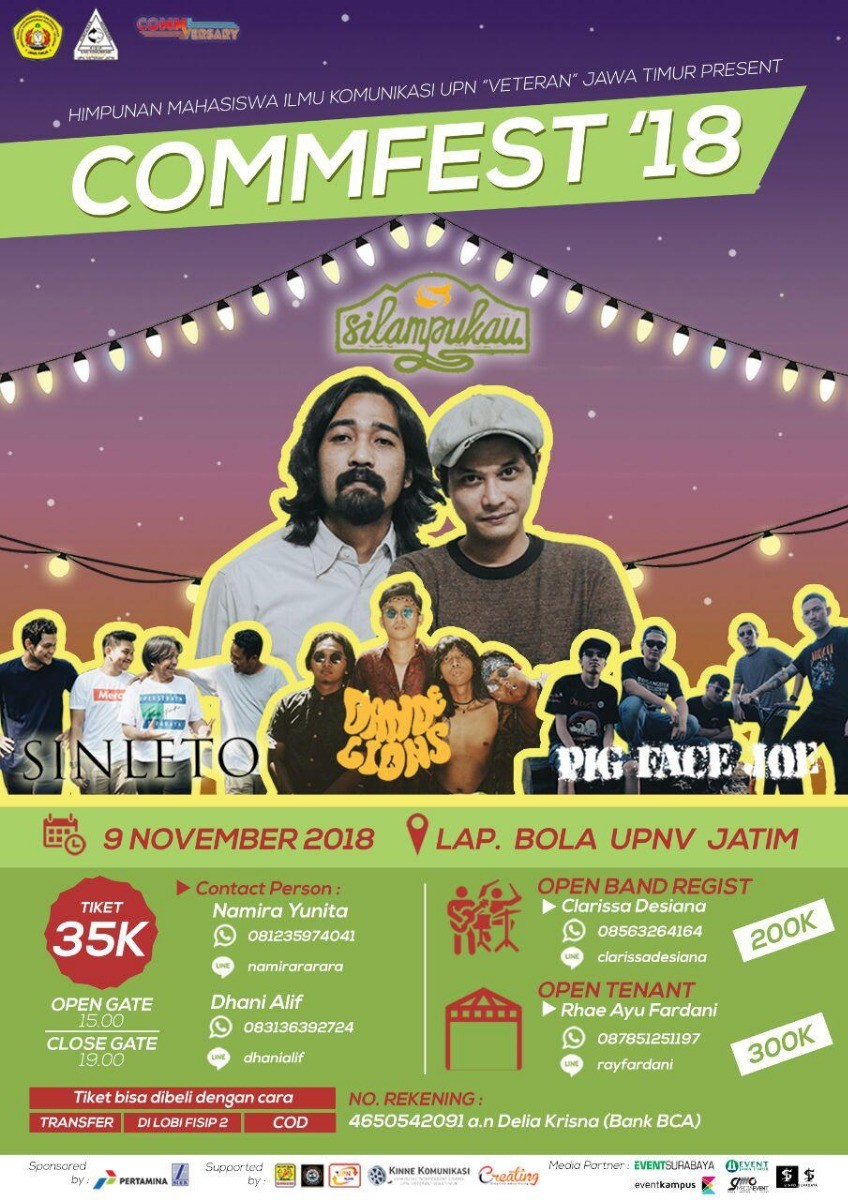 Poster COMMFEST 18