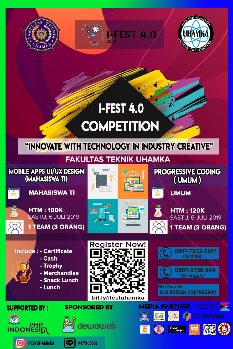 Poster Competition I-FEST 2019 "Innovated with Technology in Industry Creative"