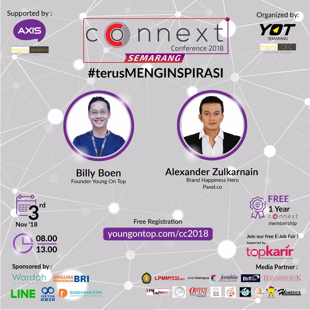 Poster CONNEXT CONFERENCE 2018 Semarang