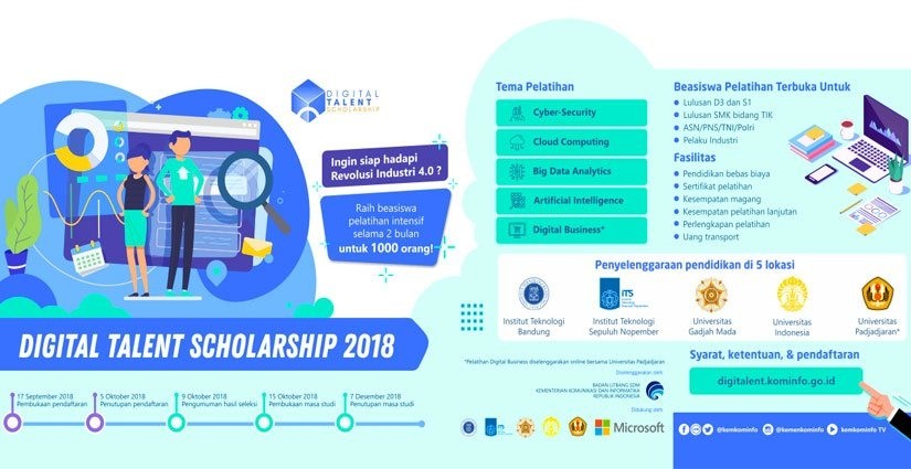 Poster “Digital Talent Scholarship” Cari 1000 Penerima Beasiswa