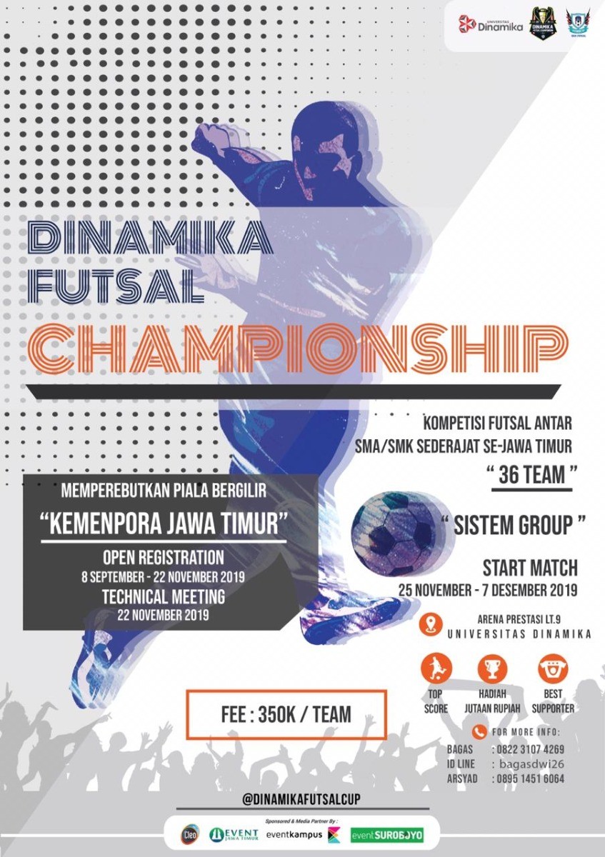Poster DINAMIKA FUTSAL CHAMPIONSHIPINTEGER 2019