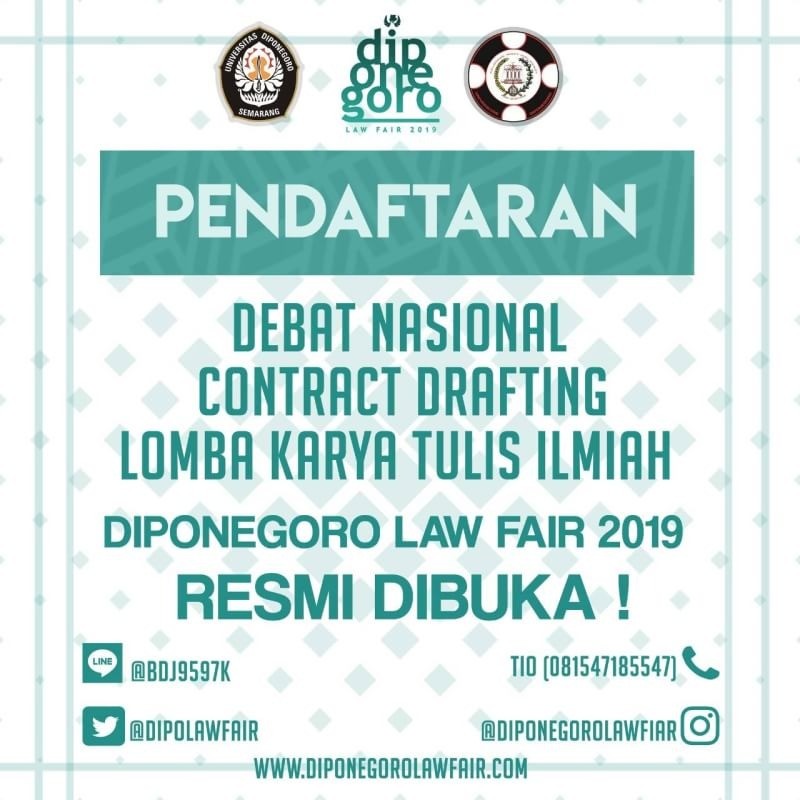 Poster Diponegoro Law Fair