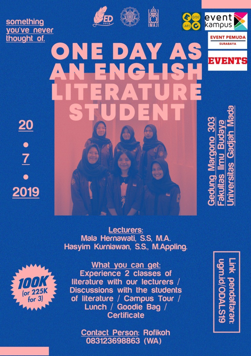Poster ENGLISH DAYS UGM 2019