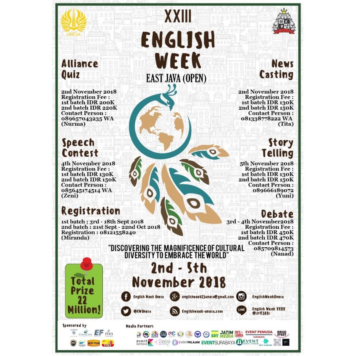 Poster English week - Eventkampus.com