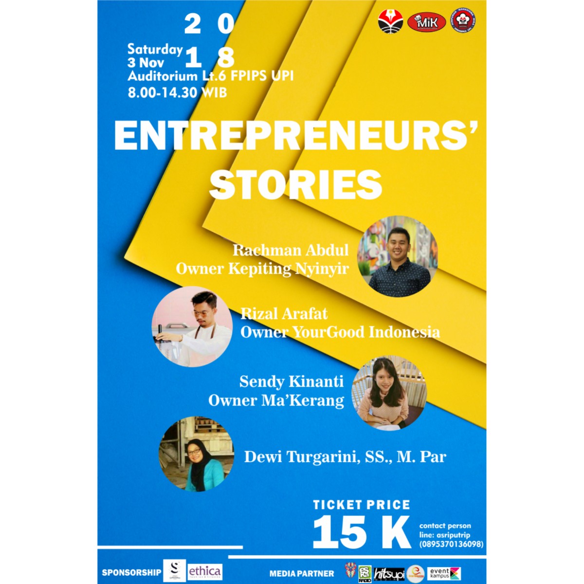 Poster ENTREPRENEURS' STORIES