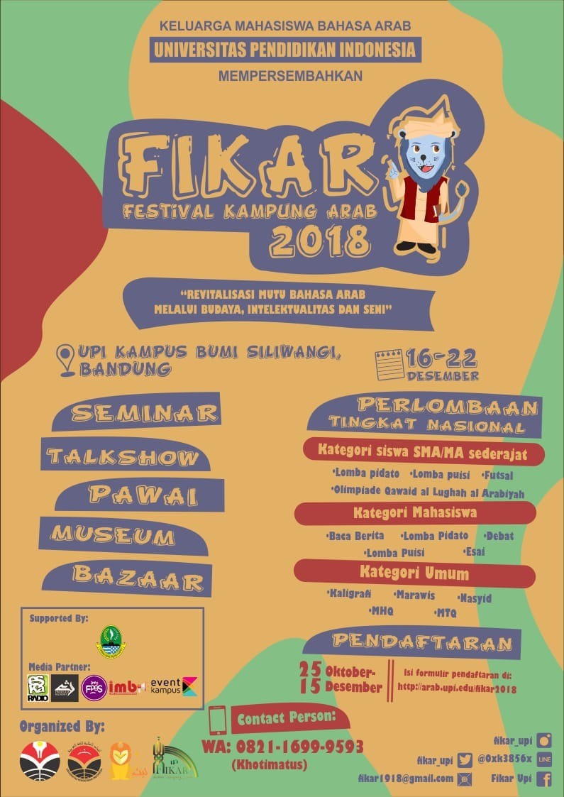 Poster Festival Kampung Arab (Fikar)