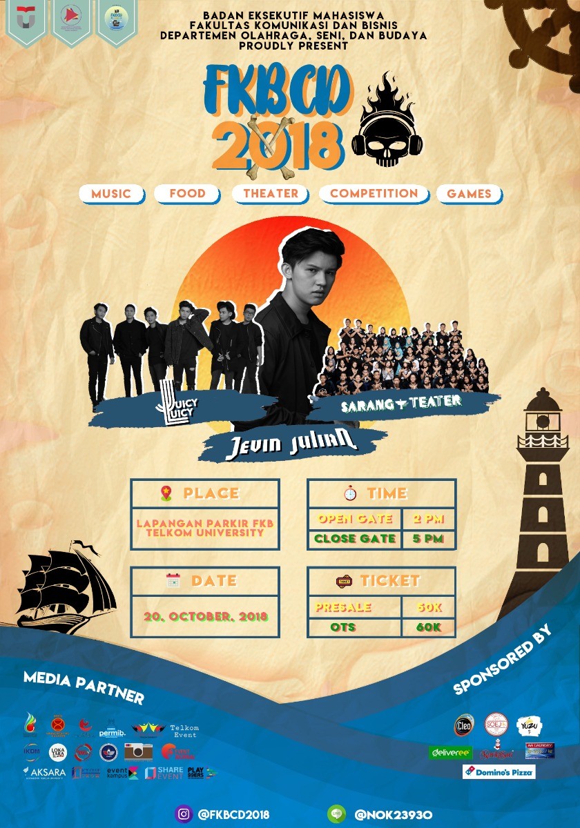 Poster FKBCD 2018 (Fakultas Komunikasi dan Bisnis Celebration Day)