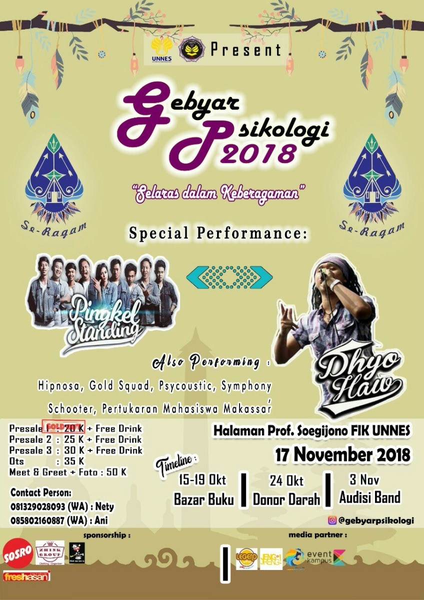 Poster Gebyar Psikologi 2018