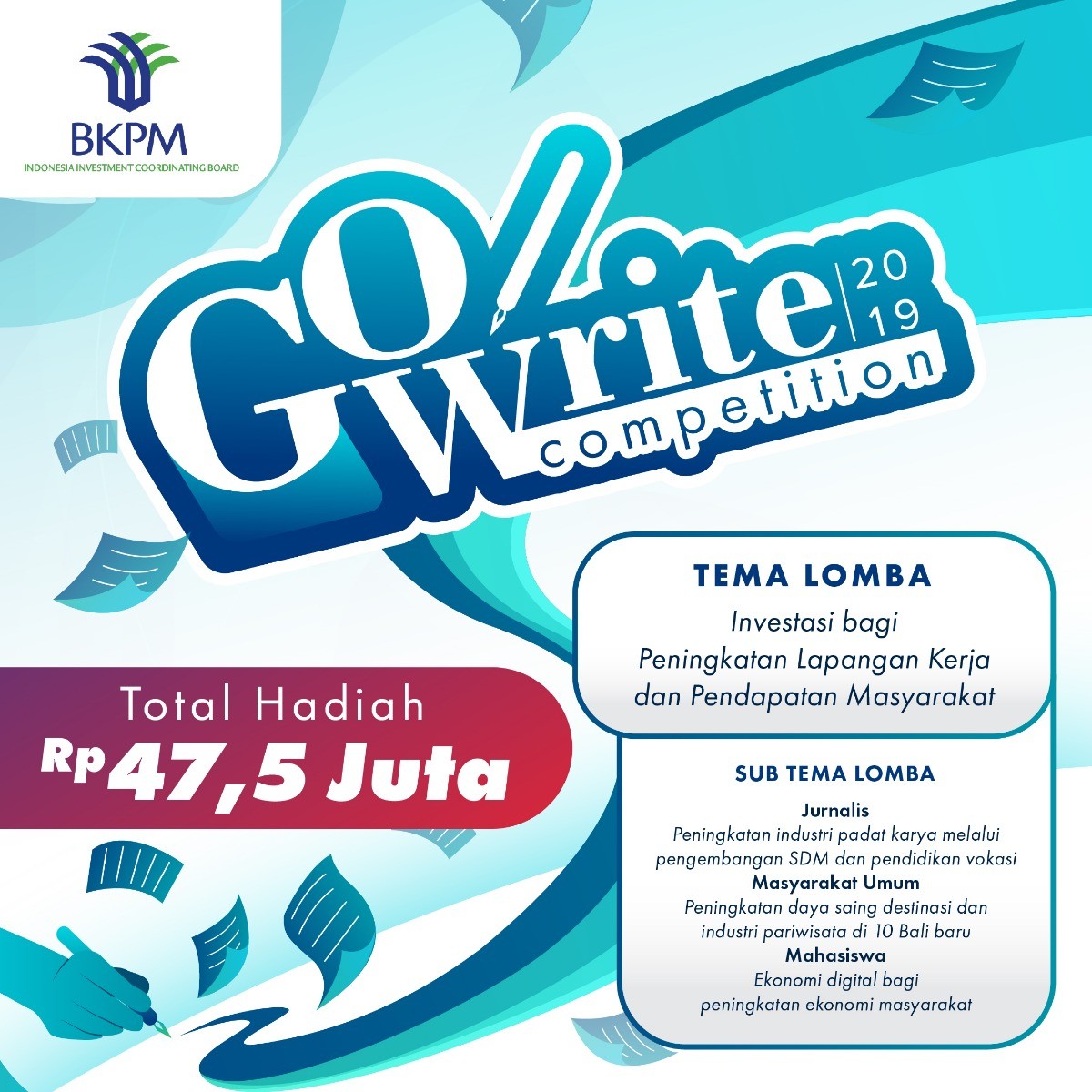Poster Go Wirite Competition 2019