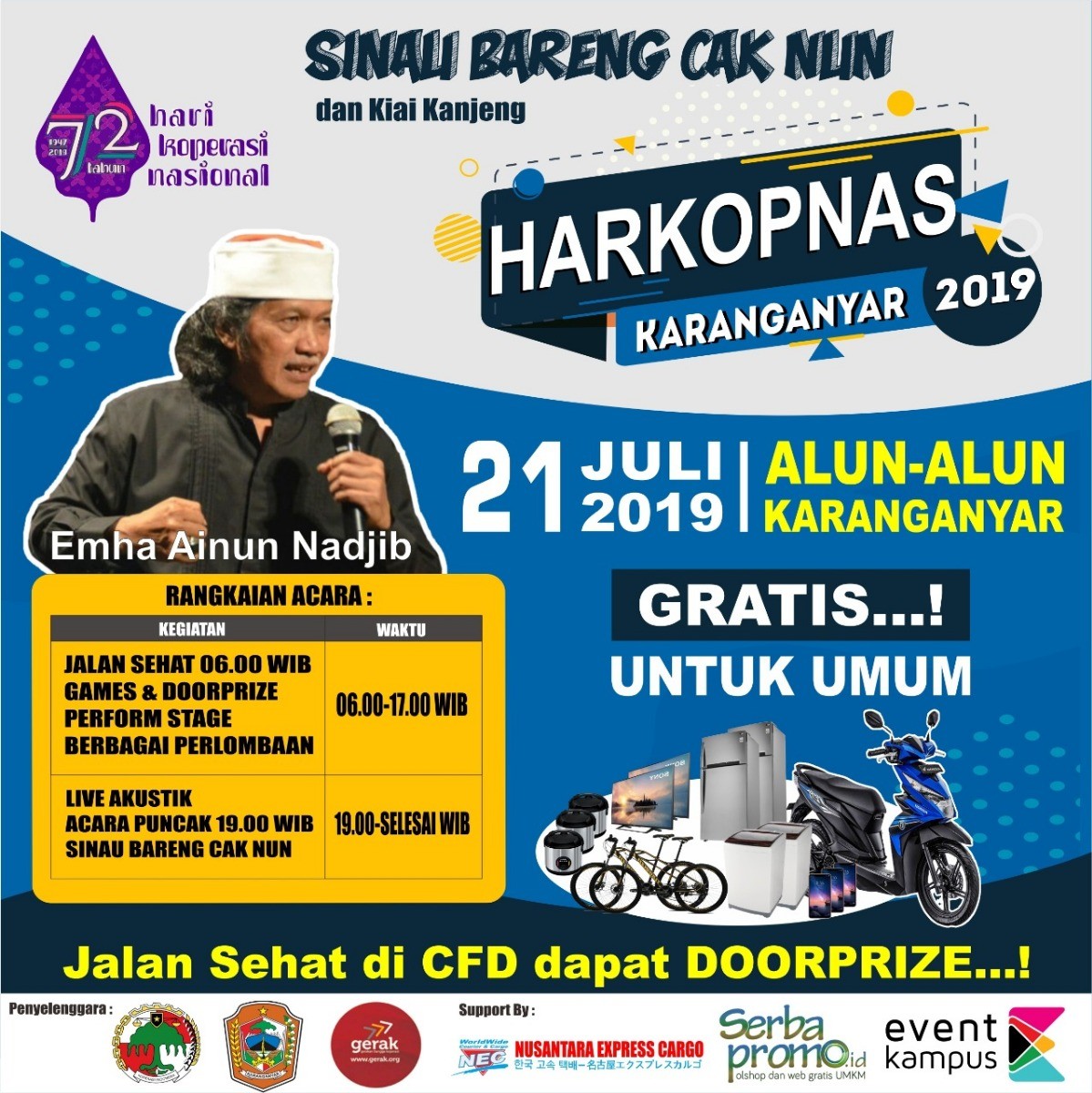 Poster Harkopnas Karanganyar 2019 (Jalan Sehat)