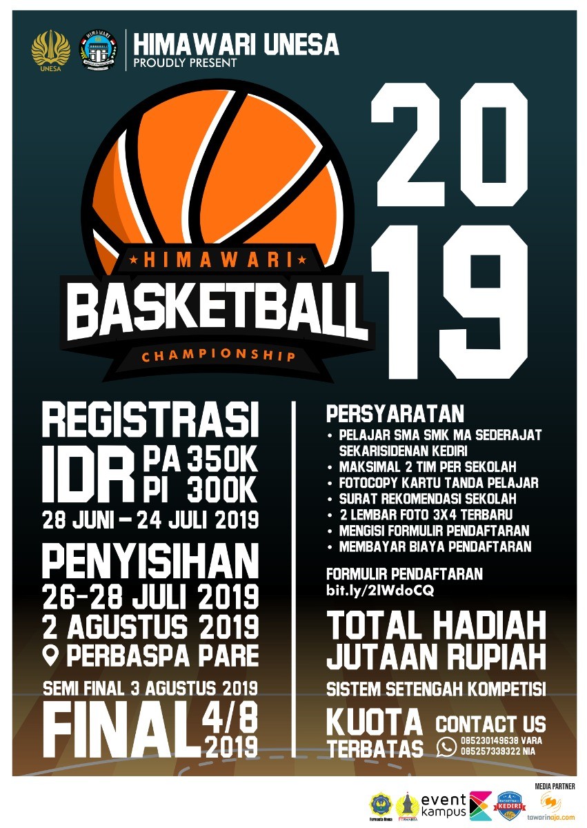 Poster HIMAWARI BASKETBALL CHAMPIONSHIP 2019