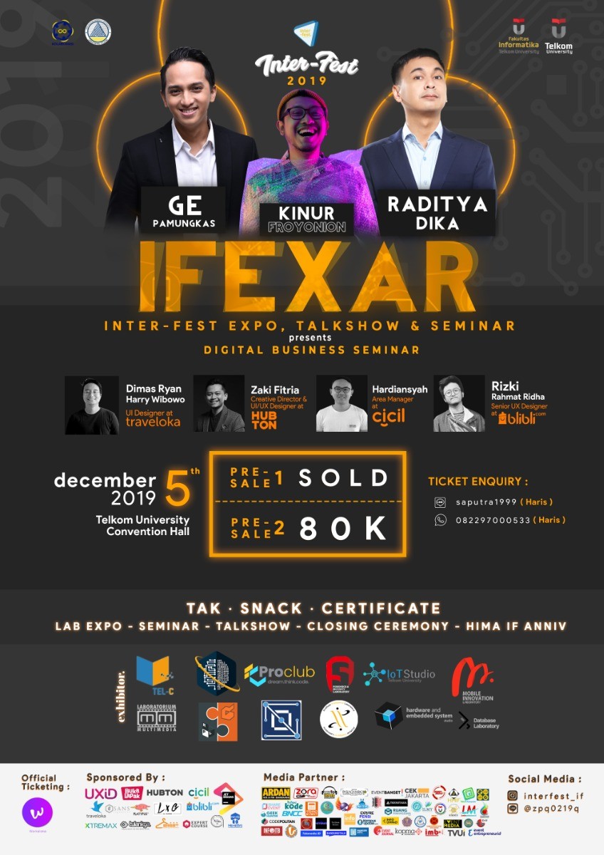 Poster IFEXAR 2019 - INTER-FEST TELKOM UNIVERSITY