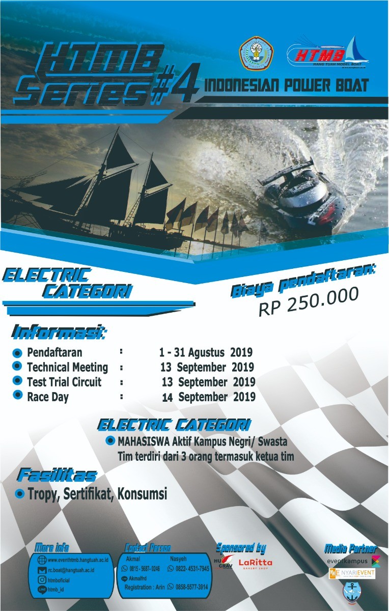 Poster INDONESIAN POWER BOAT HTMB SERIES#4