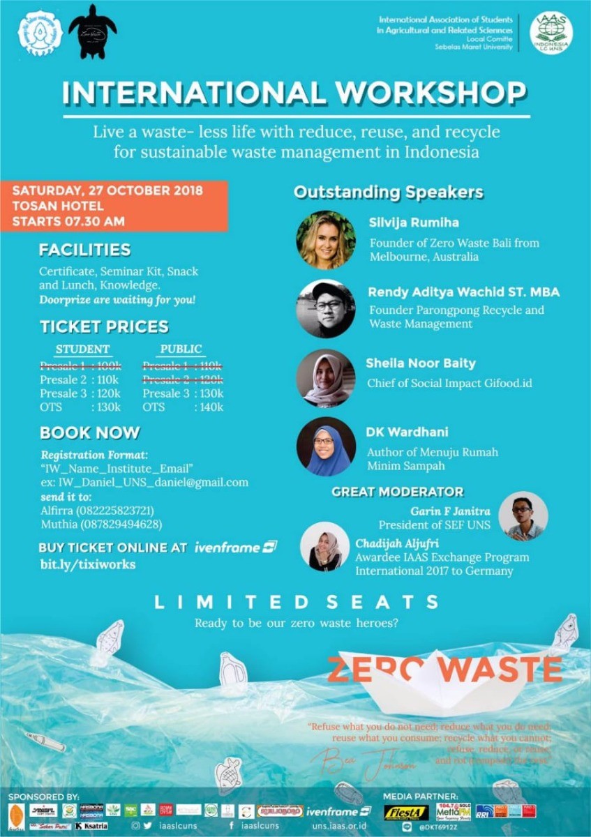 Poster International Workshop 2018 Zero Waste