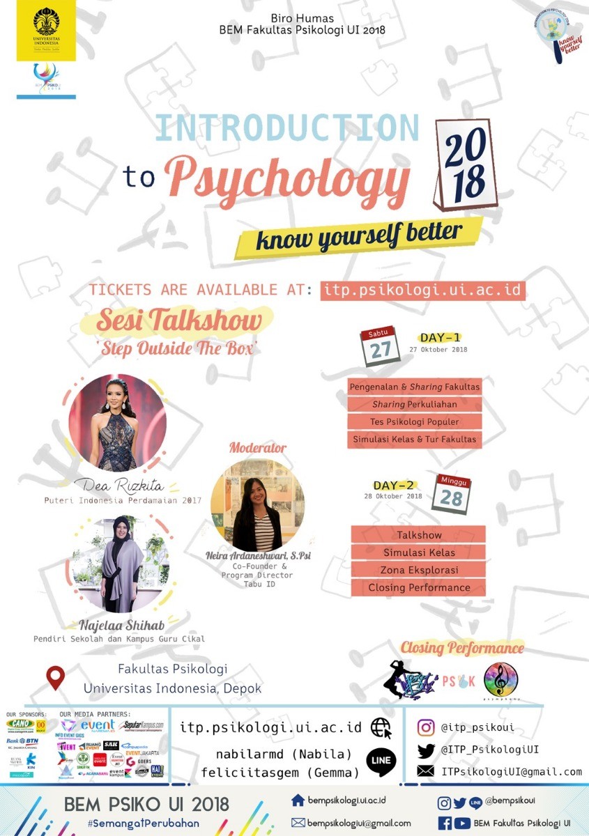 Poster Introduction to Psychology 2018