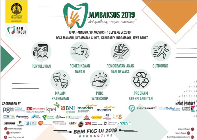 Poster Jambore Bakti Sosial FKG UI 2019