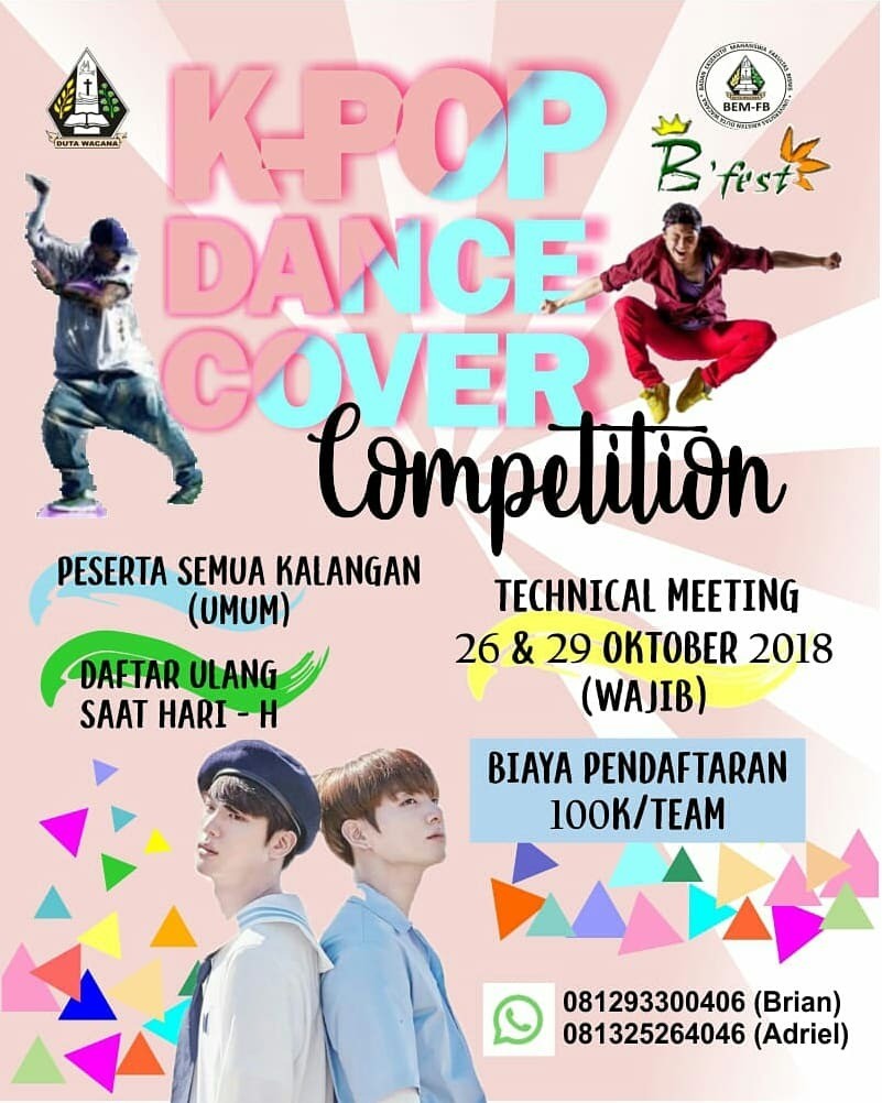 Poster K-POP DANCE COVER COMPETITION - Eventkampus.com