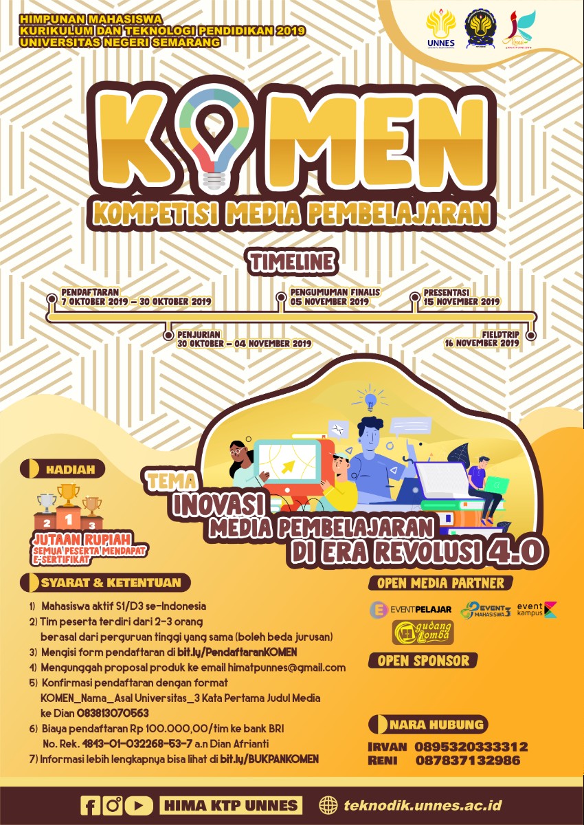 Poster KOMEN ( Kompetisi Media Pembelajaran)