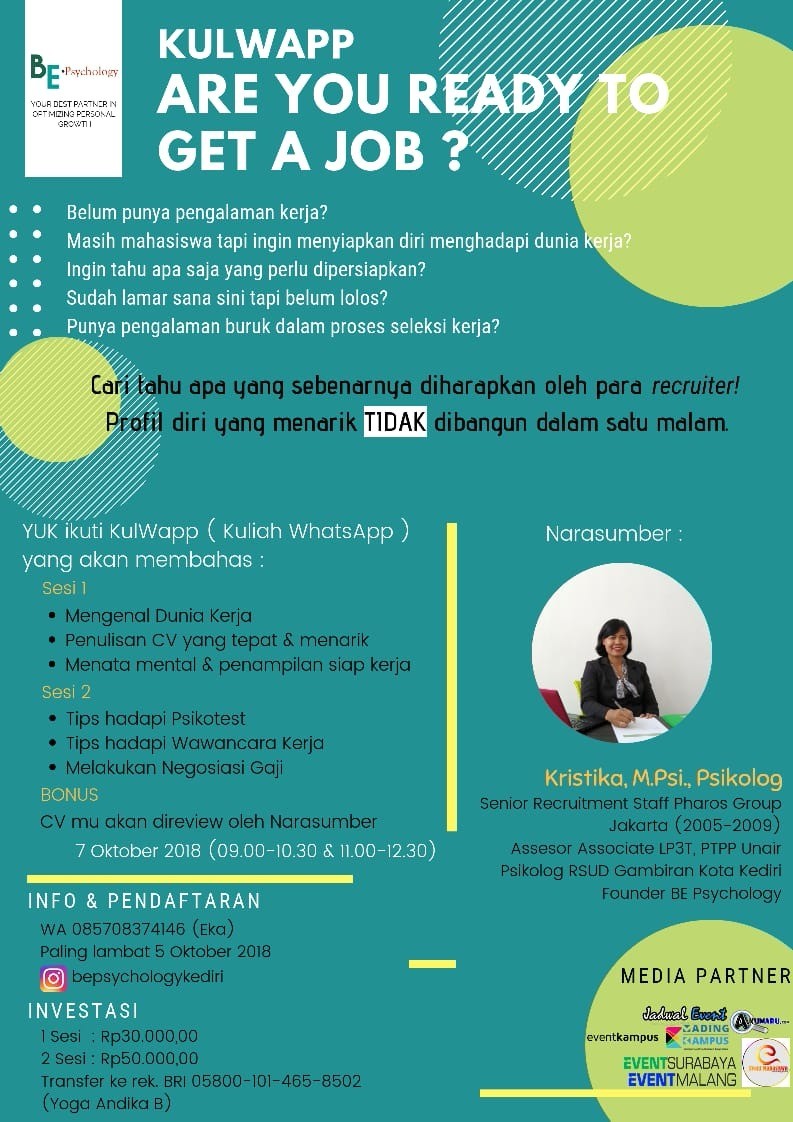 Poster Kulwapp Are You Ready to Get A Job?