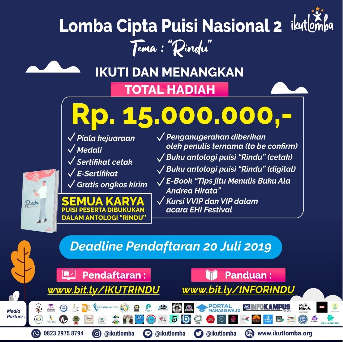 Poster Lomba Cipta Puisi Nasional 2