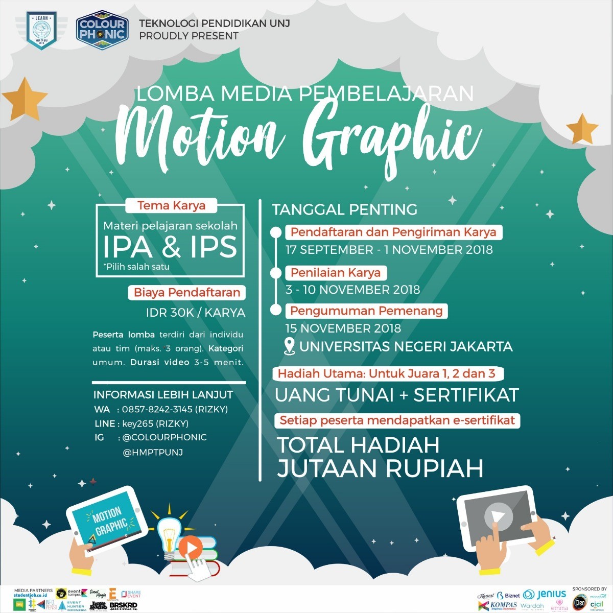 Poster Lomba Media Pembelajaran (Motion Graphic)