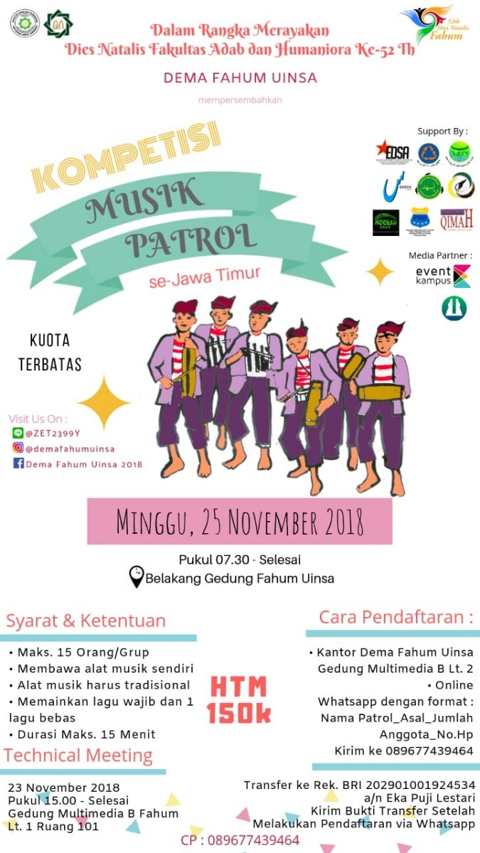 Poster LOMBA MUSIK PATROL SE-JATIM