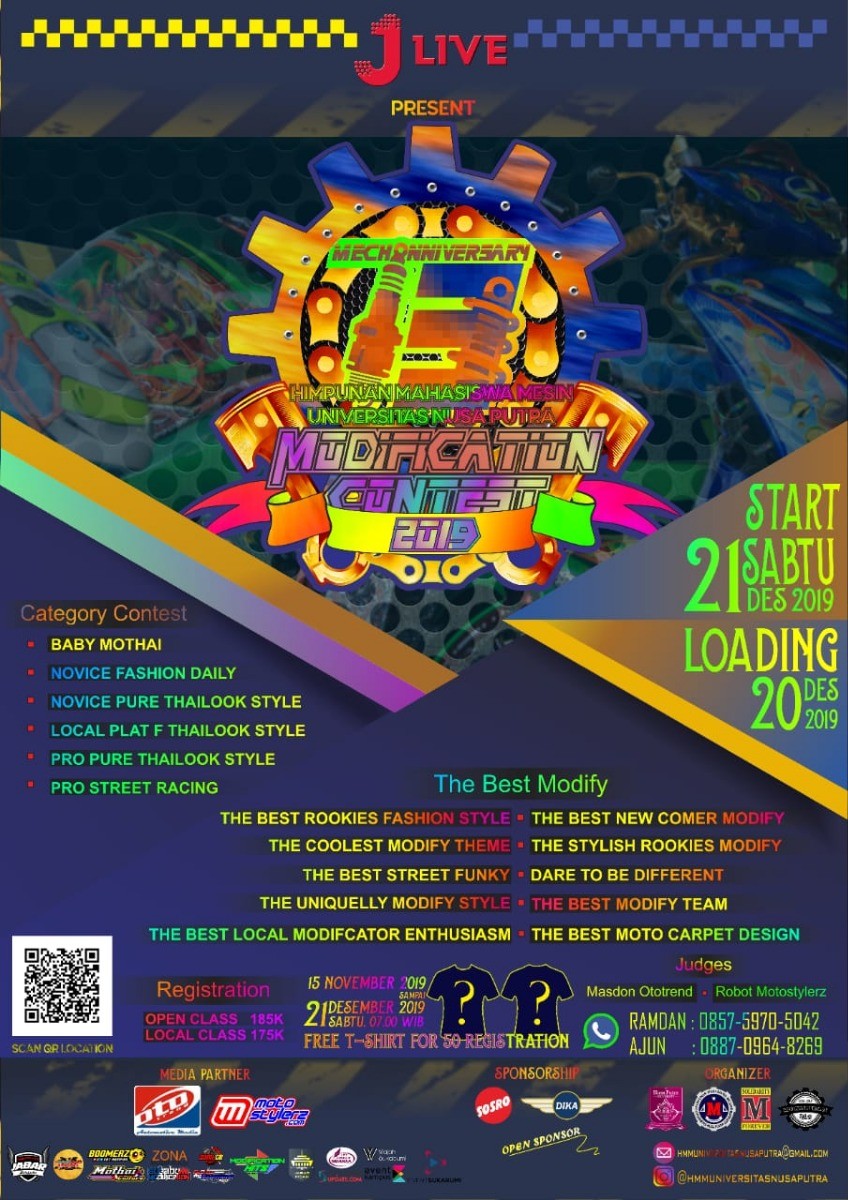 Poster Mechanniversary 13 , Modification contest 2019