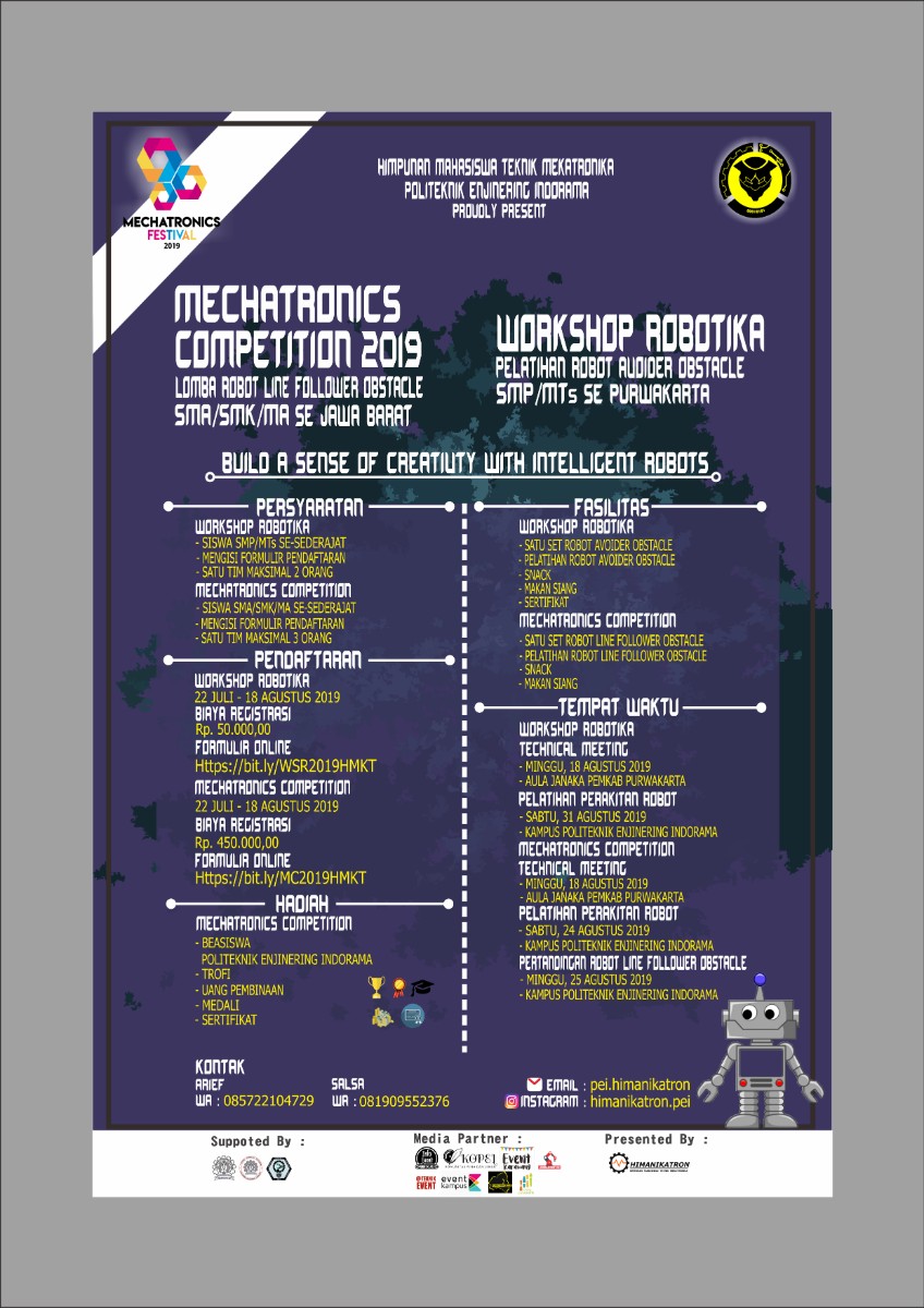 Poster MECHATRONICS FESTIVAL 2019