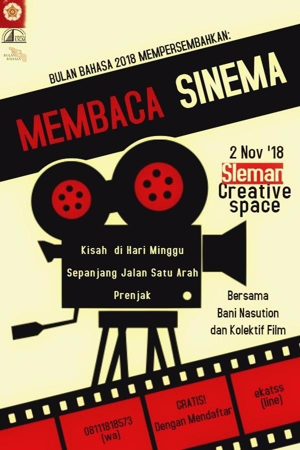 Poster Membaca Sinema Bersama Bani Nasution