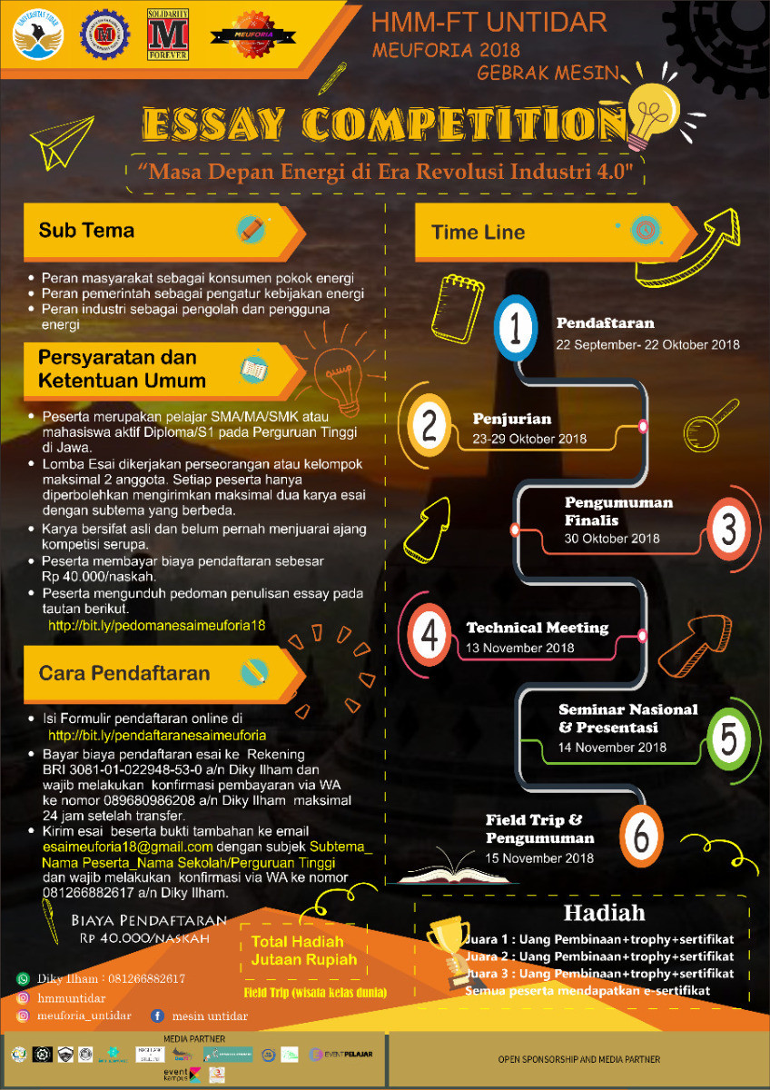 Poster MEUFORIA (Mechanical Engineering Euforia)