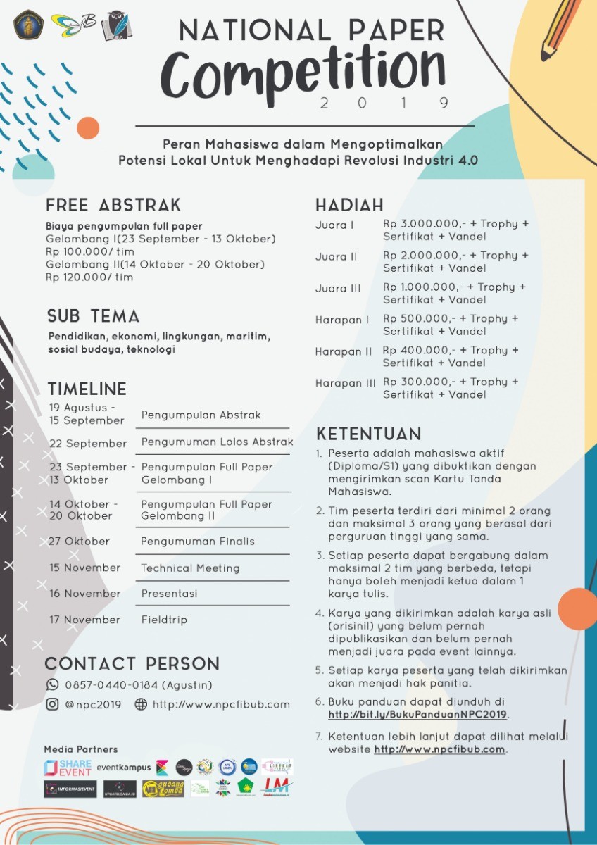 Poster National Paper Competition 2019