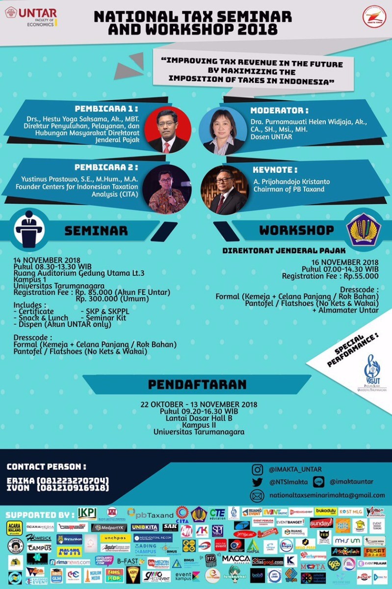 Poster NATIONAL TAX SEMINAR AND WORKSHOP 2018