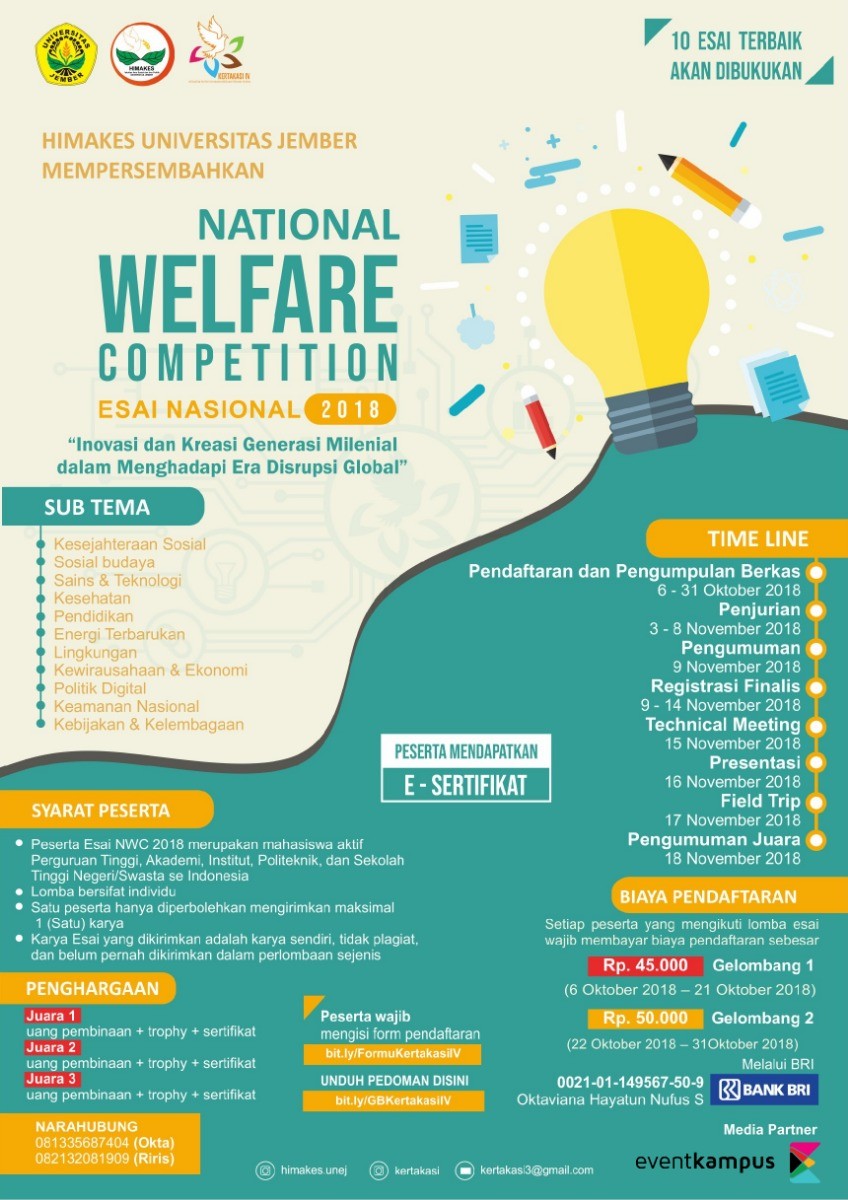 Poster NATIONAL WELFARE COMPETITION III : ESAI