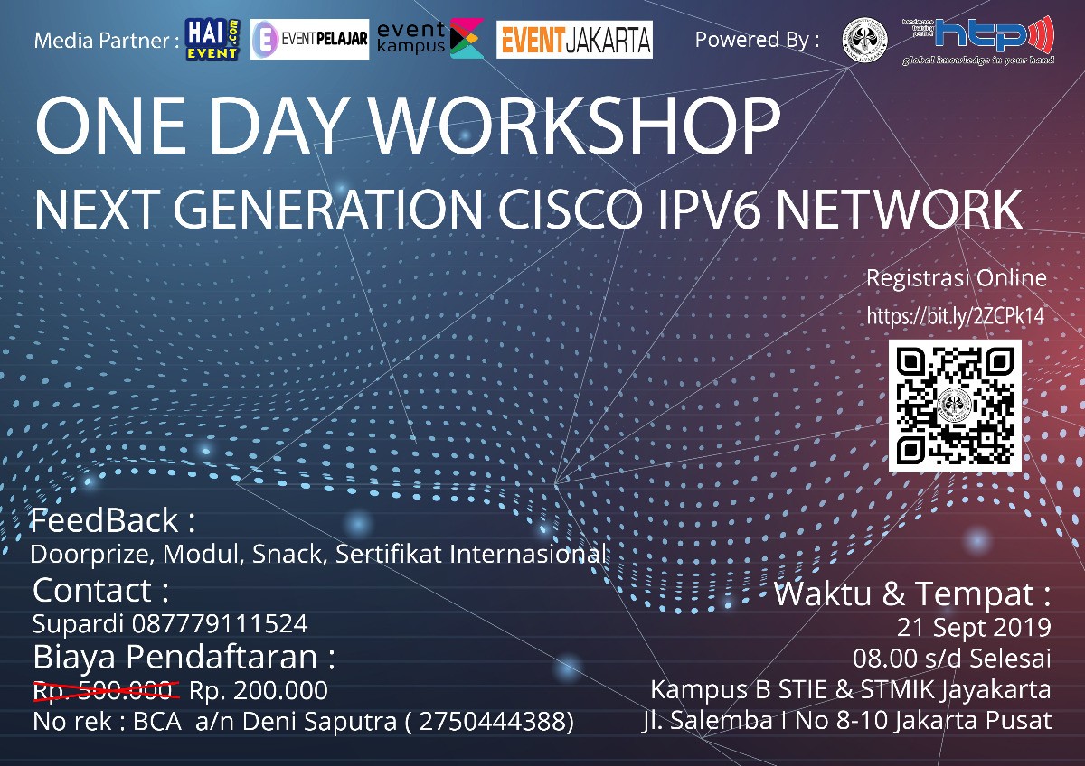 Poster " ONE DAY WORKSHOP NEXT GENERATION CISCO IPV6 NETWORK "