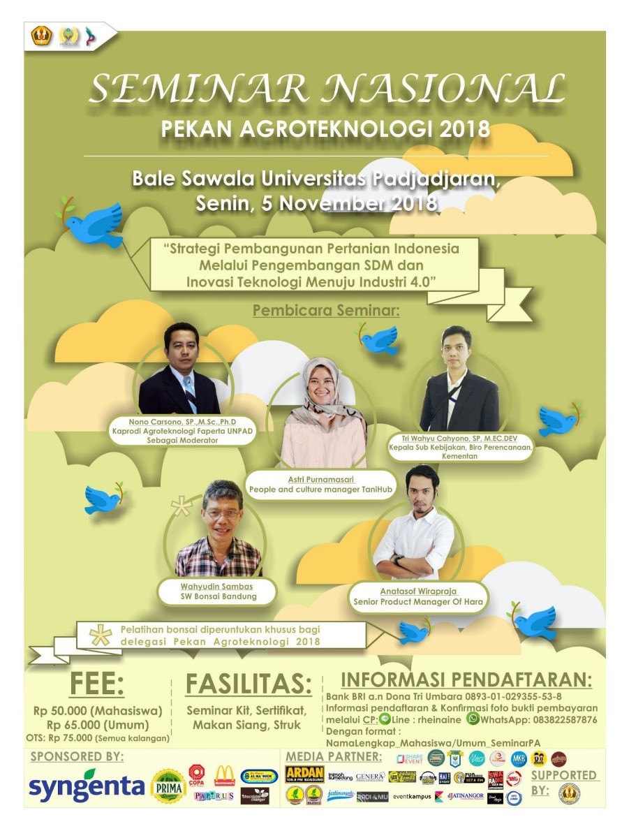 Poster Pekan Agroteknologi 2018